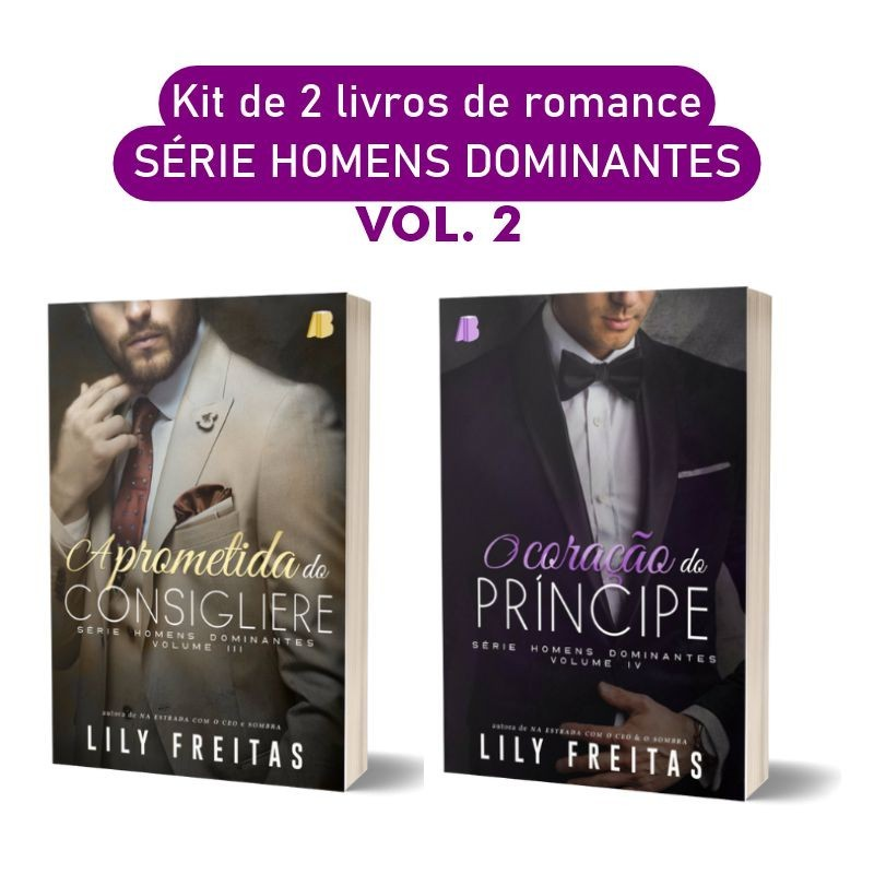 📖 Kit de 2 livros de romance da série homens Dominantes - autora Lily Freitas - Vol. 2 💰 R$ 55,92: shope.ee/7fDd5LHG9g 🟥 Oferta por tempo limitado na Shopee.