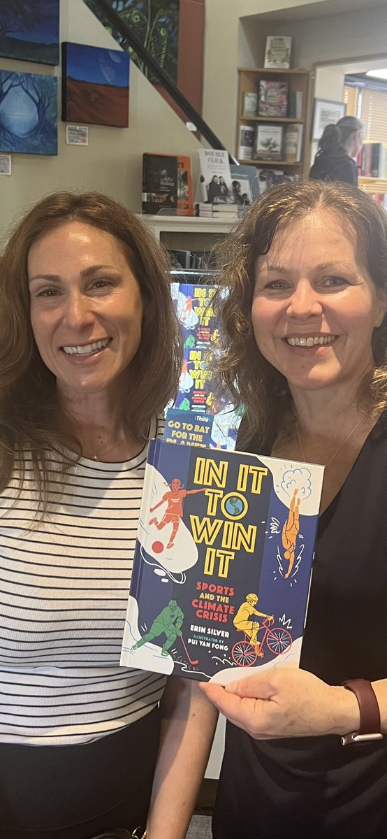Great to celebrate @1ErinSilver’s new book, IN IT TO WIN IT, at Different Drummer Books today. #nonfiction #sports #environment Photo credit: @pauljcoccia