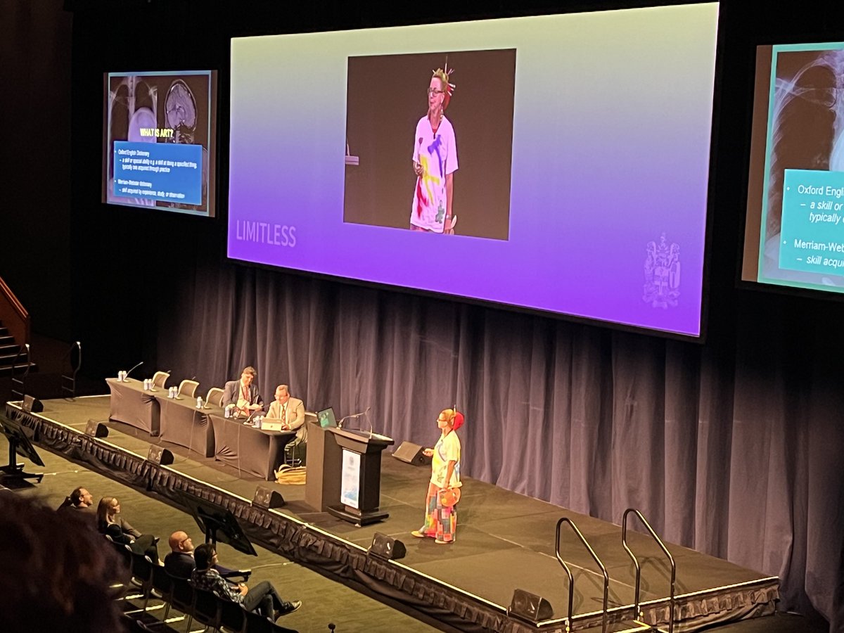 Great debates in the great hall - anaesthesia art or science? Jo Rotherham arguing for art…<a href="/ANZCA/">ANZCA</a> #ASM24Bris ⁦<a href="/david__highton/">David Highton</a>⁩