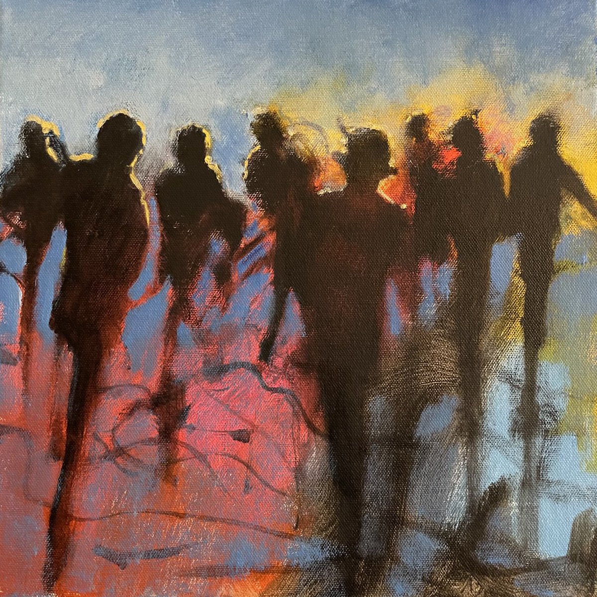 Betsy Havens American painter “Street scene series oil 24x24” 2003