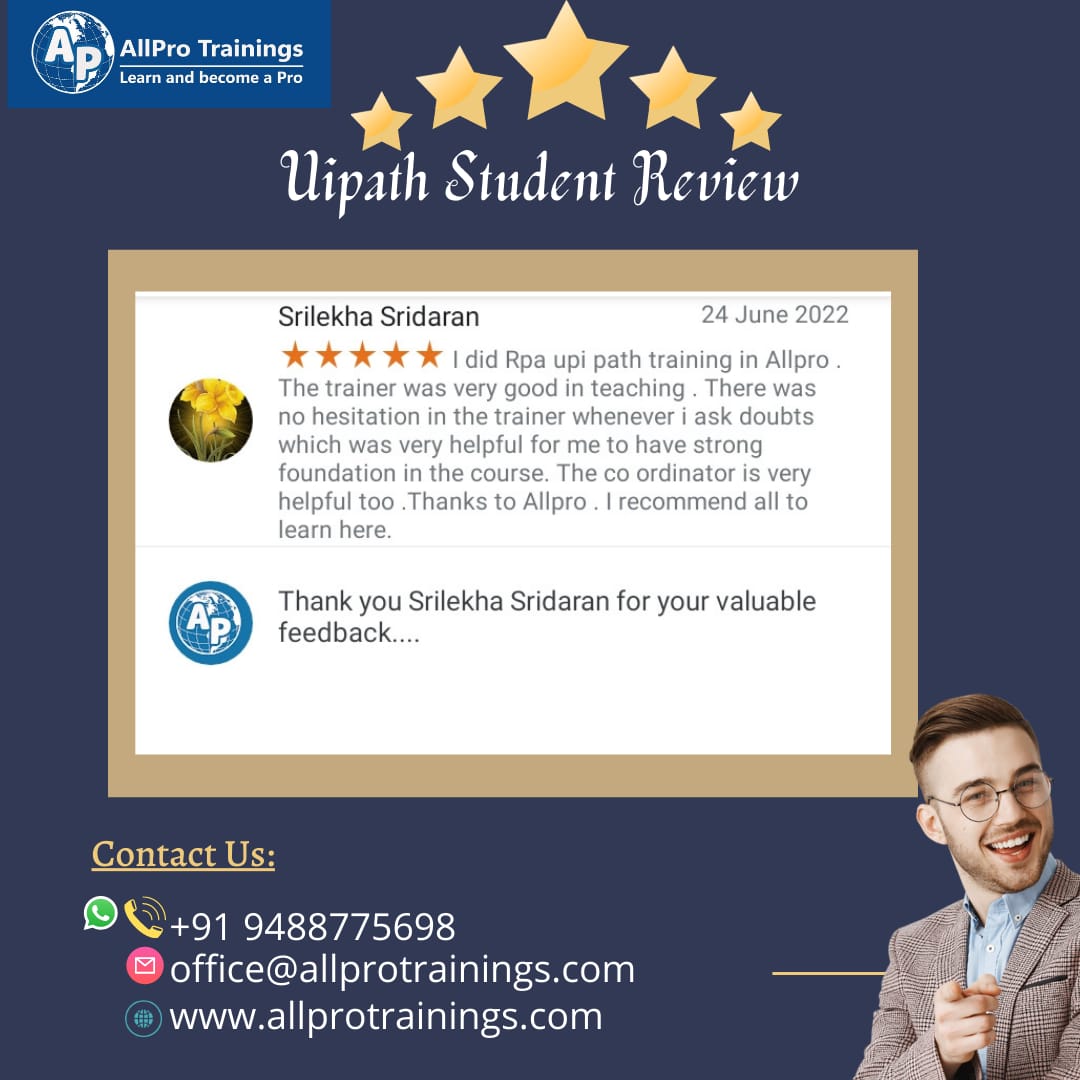 #allprotrainings #uipath #studentreview #CaneloMunguia #แบมแบมอินราชมัง #Maythe4thBeWithYou
