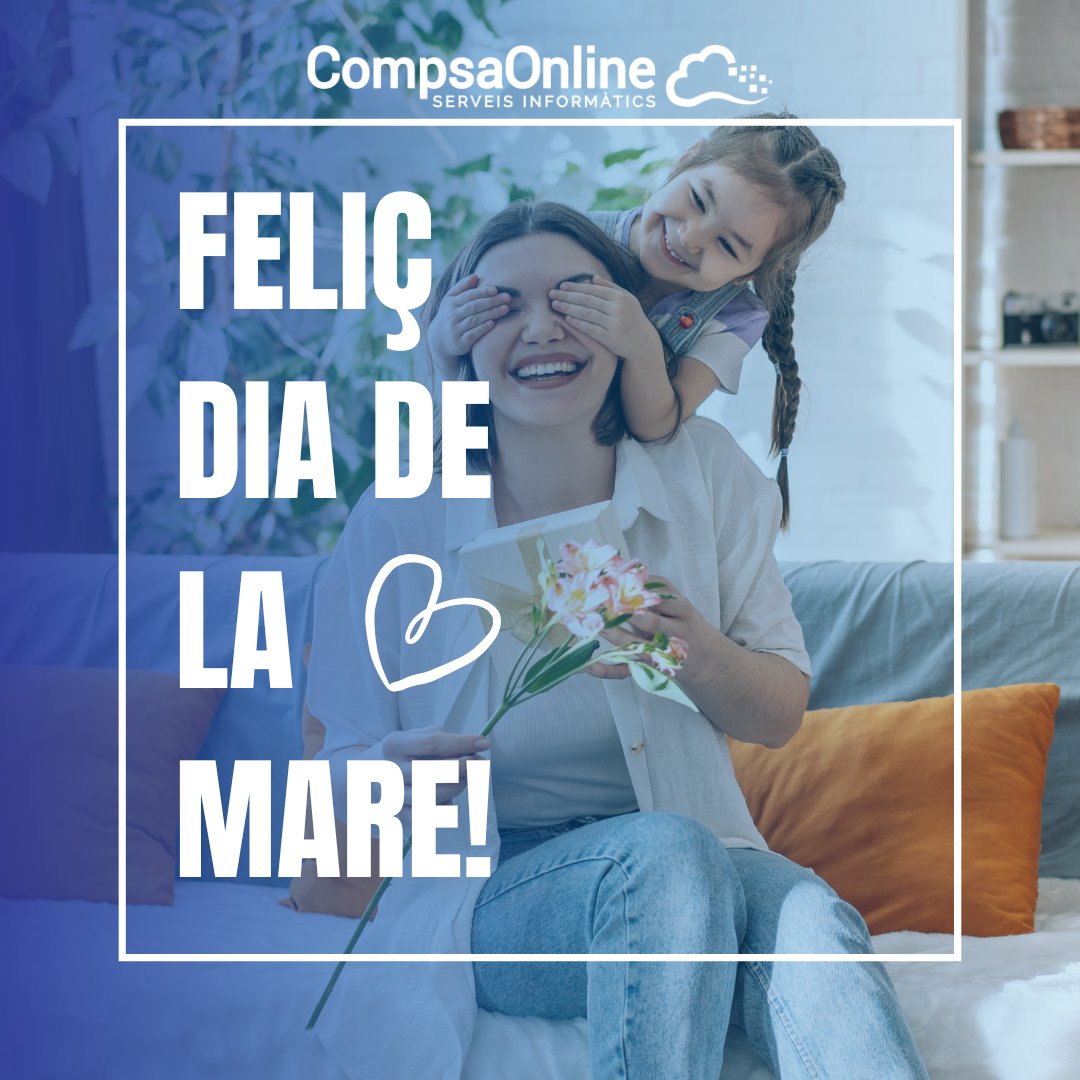 En el Dia de la Mare, tot l'equip de CompsaOnline volem fer una pausa per reconèixer i agrair a totes les mares el seu amor, la seva paciència i la seva dedicació. 

Felicitats a totes les mares! 💐

 #DiaDeLaMare #GràciesMama #AmorInfinit #CompsaOnline