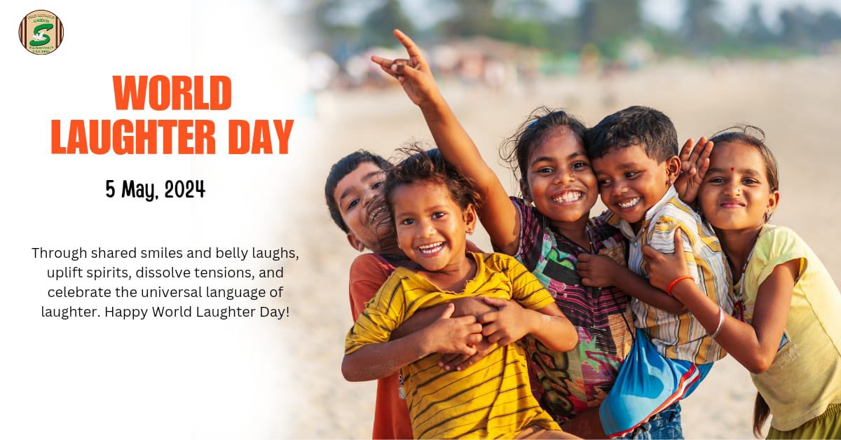 Laughter is the best medicine, spreading joys, dissipating sorrows and creating heartfelt connections with those around you. This #WorldLaughterDay, let's pledge to adopt a positive outlook and ride the laughter wave with enthusiasm.