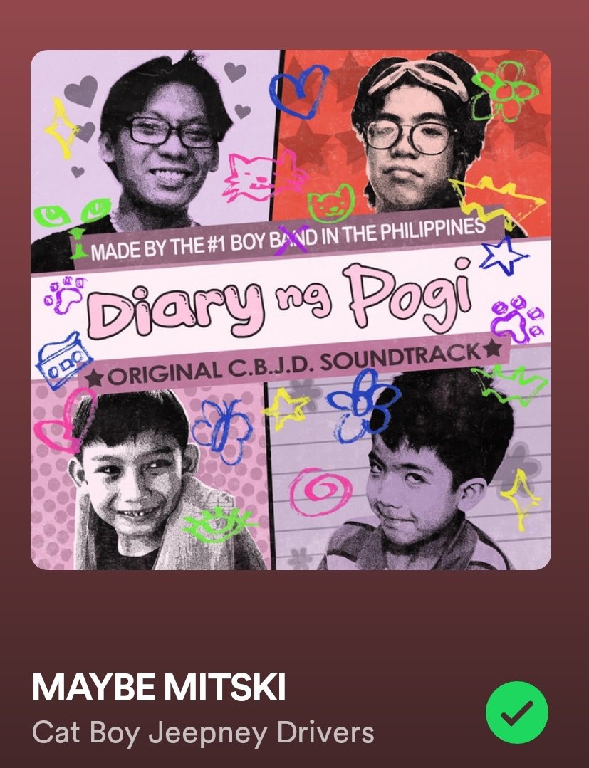 robcham's tweet photo. Favorite releases of this year so far from Filipino musicians in no particular order

Cat Boy Jeepney Drivers - Diary ng Pogi
Memory Drawers - Memory Drawers
U-Pistol - Last Splinter
Feifei - grocery store ft c0nstantine
Come Over - Carrot Mayor, Aunt Robert, SHNTI https://t.co/ECc8AmYUcY
