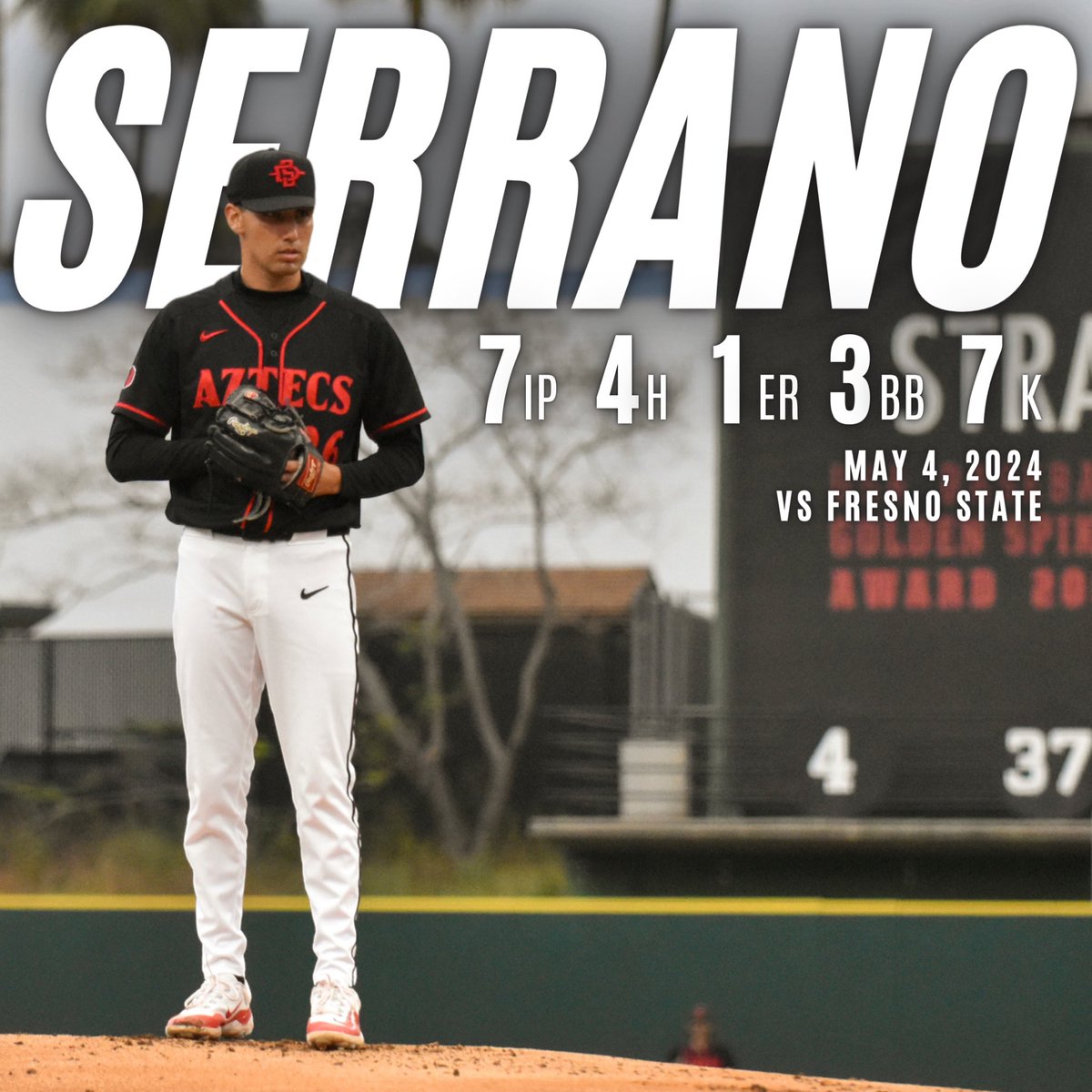 Saturdays are for Quality Starts ✨
<a href="/Omar122302/">Omar</a> | #GoAztecs