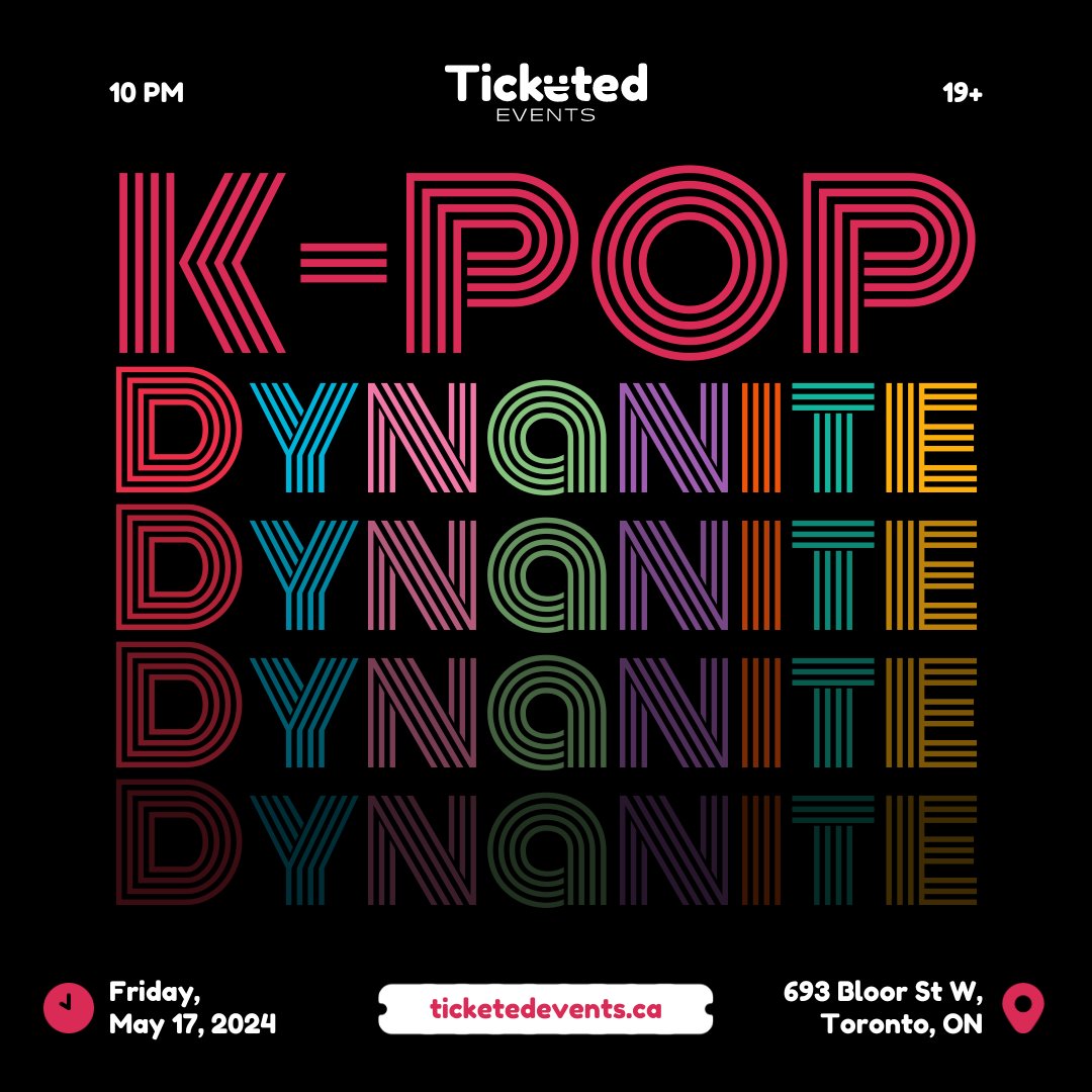 Get ready for some #BTS, #BLACKPINK, #SEVENTEEN, #TWICE, #NewJeans, and many more to our ultimate #kpop party!

🎟 More information here: eventbrite.ca/e/894675848547

#Toronto #TorontoEvents #TorontoParty #TorontoNightlife #TorontoNightclun #kpopevent #kpopdance #kpopclub #kpoptwt