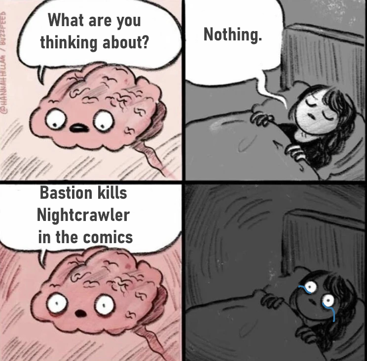 Who needs sleep?

#xmenmeme #xmenmemes #xmen97 #nightcrawler #kurtwagner #bastion #xmentheanimatedseries #xmen97animatedseries #xmen