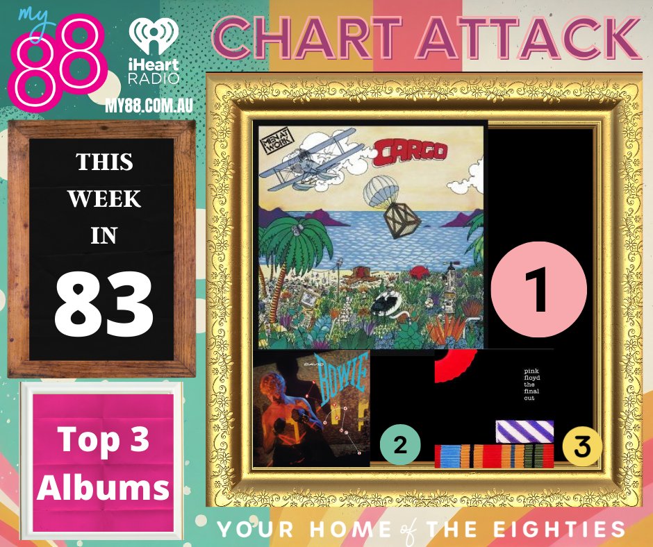 #ChartAttack on @My88_FM: Aussie Top Albums from this week in 1983:
1: Cargo #MenAtWork 
2: Let's Dance #DavidBowie 
3: The Final Cut #PinkFloyd 
Which is your favourite?