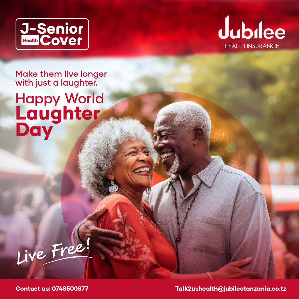 Although J-Senior cover provides 24/7 medical attention, laughter can boost their immune system and add extra years to their life. 
Happy World Laughter Day! 
#WorldLaughterDay 
#LiveFree
