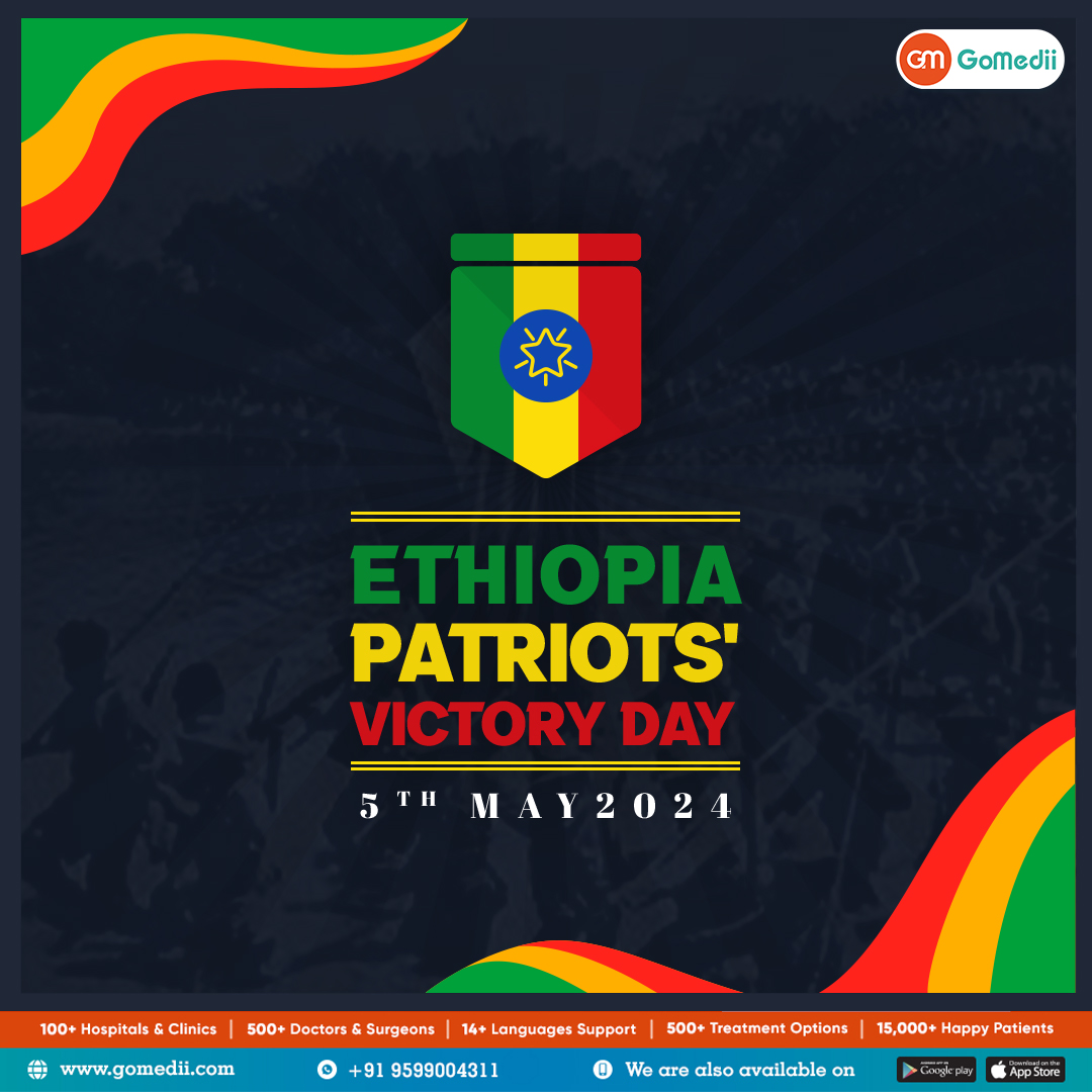 Cheers to Ethiopia Patriot's Victory Day! 🇪🇹✊ Let's celebrate unity, resilience, and triumph! 💥 #PatriotsDay #EthiopianPride #UnityInDiversity #GoMedii #Ethiopia