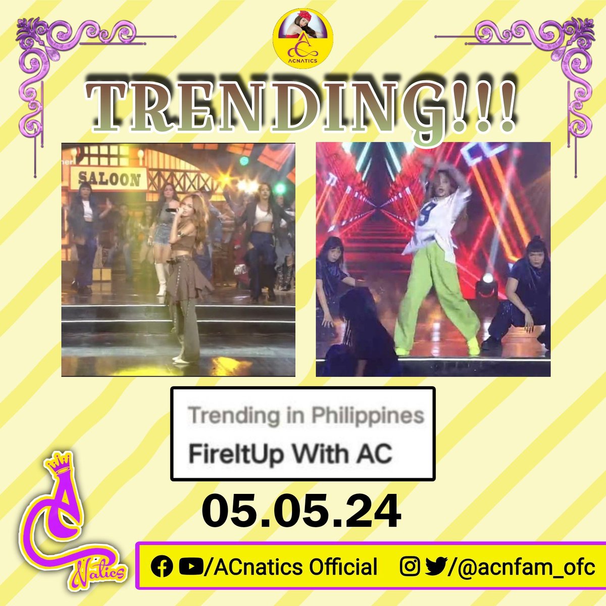 AC Trending on ASAP today!!! Thank you all for watching, cheering and tweeting for our dearest AC. 🙏 Sa susunod ulit 💛💛💛 always love and support 🥰 FireItUp With AC #ACBonifacio @BonifacioAc #ASAPhotSummer @ASAPOfficial