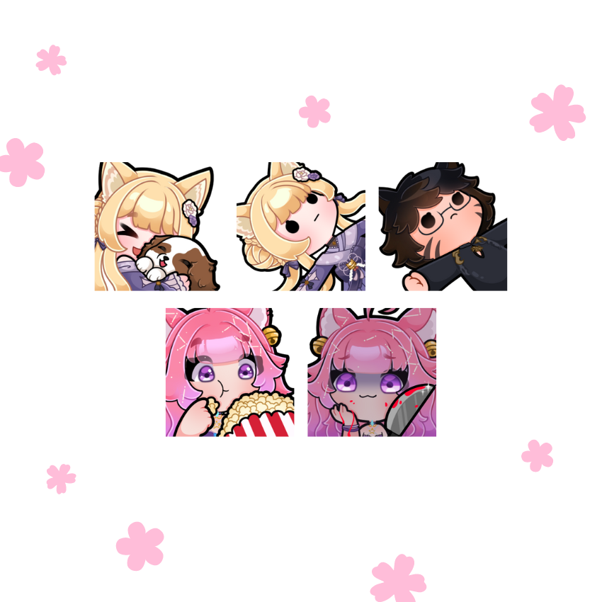 recent emotes! ⋆˚✿˖°

🏷️ #emotes #twitchemotes #TwitchStreamers #commissionsopen