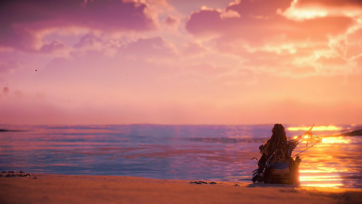 Floating over the sea
Metallic, filigreed
Horizon-free
And you, the storm of depths revealed
In a trance of steel
Tell me, how do you feel?🎶

#HorizonForbiddenWest #VPRT #ArtisticofSociety #VirtualPhotography #VGPUnite #WIGVP #BeyondTheHorizon #Aloy