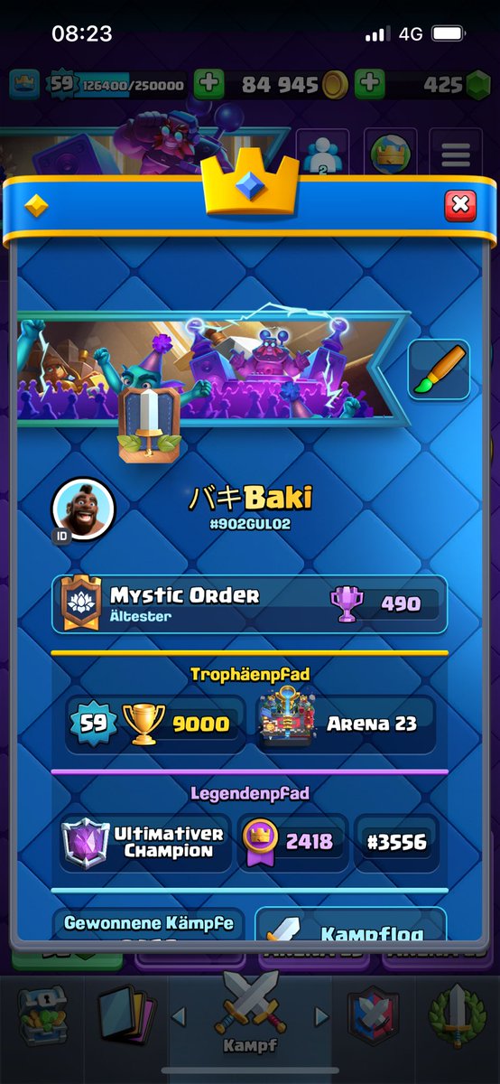 Bin zu krass 🤪
Letzte Season bei 1.1 gewesen 👀
#ClashRoyale #ladder