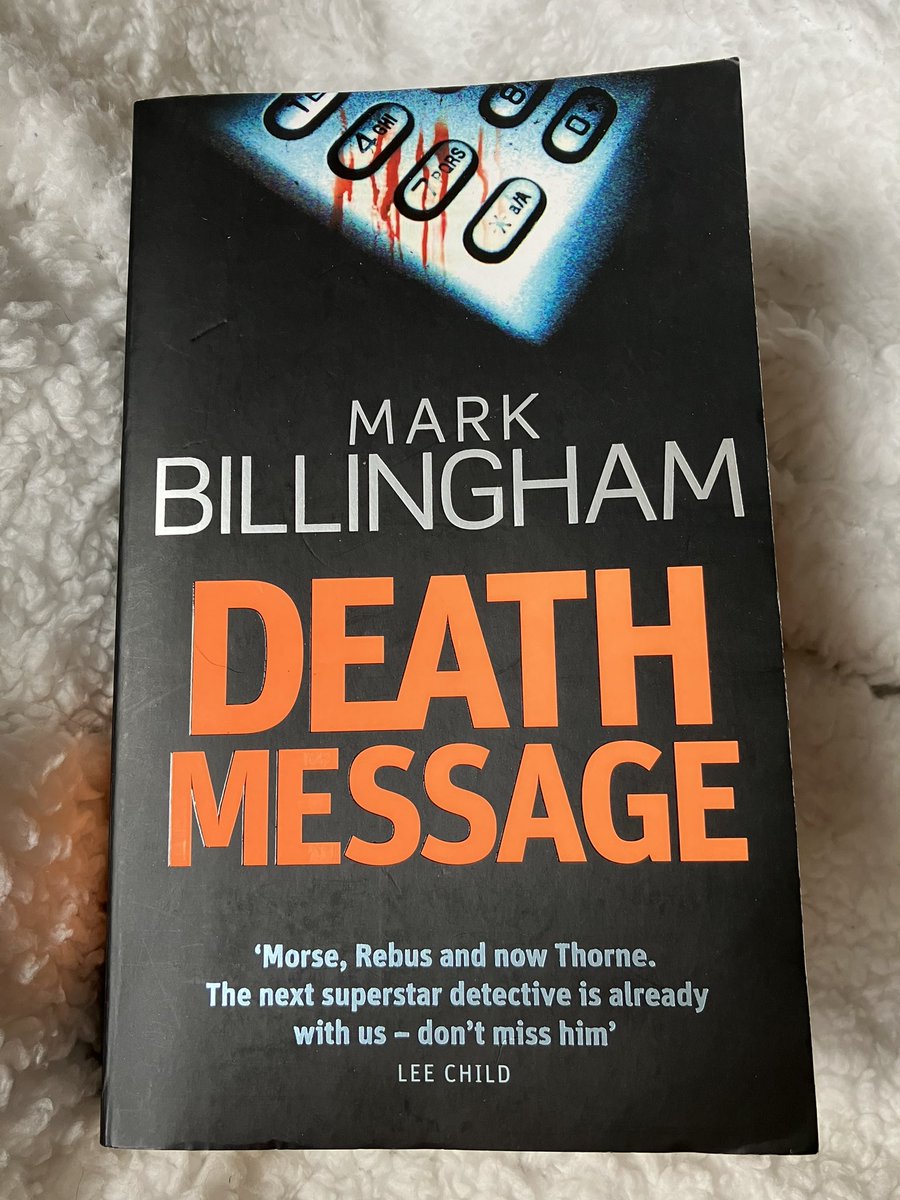 @bertsbooks Death Message by @MarkBillingham 

#weekendread
#deathmessage
#bertsbooksweekendread