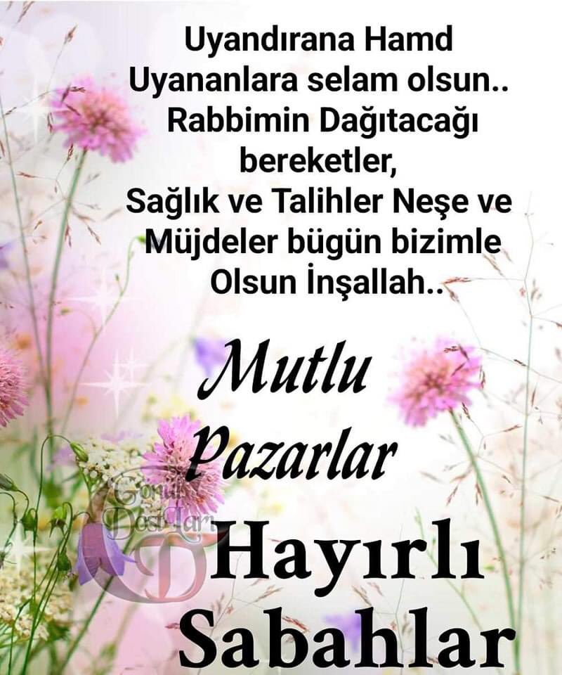 Günaydın …Hayırlı Sabahlar 🤲☺️#MutluPazarlar❤️☕️☕️🌺🦋🌸🦋