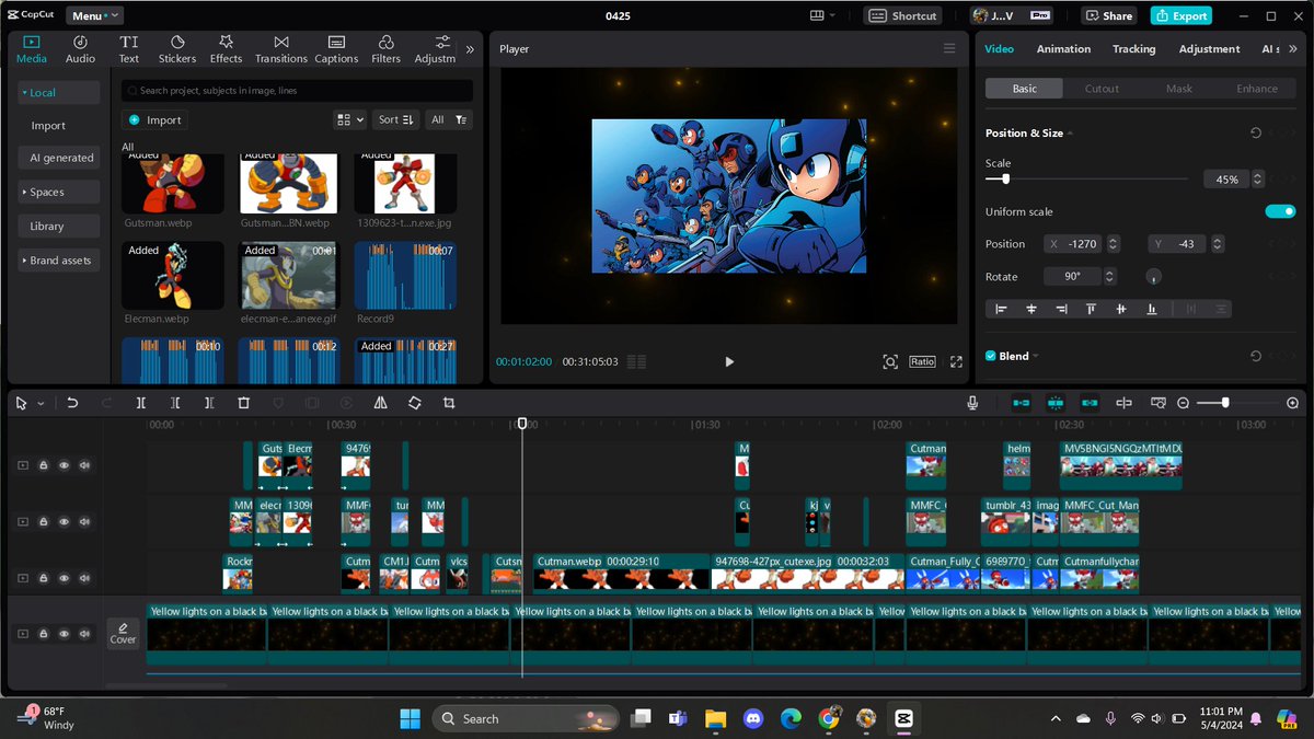 Working on a special Mega Man Treat coming out tomorrow 
#Megaman #videoeditor #videoediting 
#MegaManExe #Megamanfullycharged