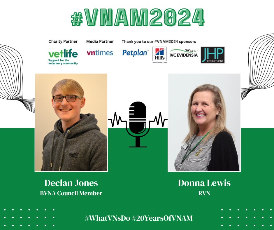 We’re celebrating #20YearsOfVNAM & #WhatVNsDo by releasing interviews with inspirational RVNs. Today we join BVNA Council Member, Declan as he interviews Donna Lewis.
📺 Watch youtu.be/_o9kppGckDg
🎧 Listen podcasters.spotify.com/pod/show/bvna/…
More about #VNAM2024; bvna.org.uk/project/vnam-2…