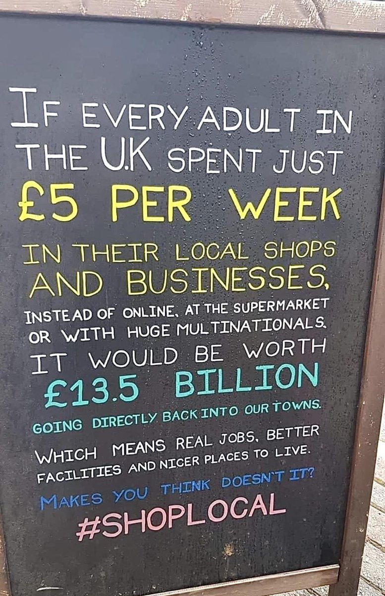 Aiming to spend a fiver a week in a #LocalShop can have a huge impact on the #LocalCommunity #PowerToChange