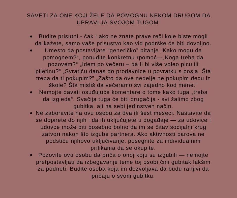 Za one koji se nose sa gubitkom, praznici mogu biti bolan podsetnik da njihovih voljenih više nema. Ne zaboravite da je sasvim u redu da podelite svoj bol sa osobama koje su vam bliske i da, ukoliko je potrebno, potražite i stručnu podršku i pomoć. 
#mentalnozdravlje #podrška