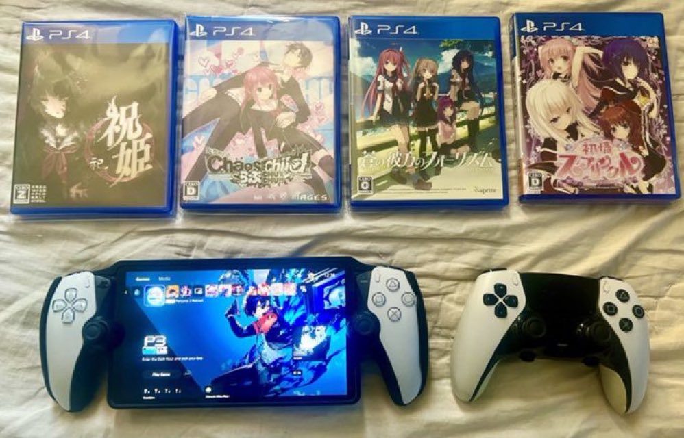 💠PlayStation Portal has been perfect for JRPGs & Visual novels!

Great thing is—> PS5 isn’t Region-locked & plays every Japan-Only PS5/PS4 disc flawlessly

I ended up importing Physical copies of over a 100 PlayStation games that didn’t release worldwide

The ergonomics👌🏻