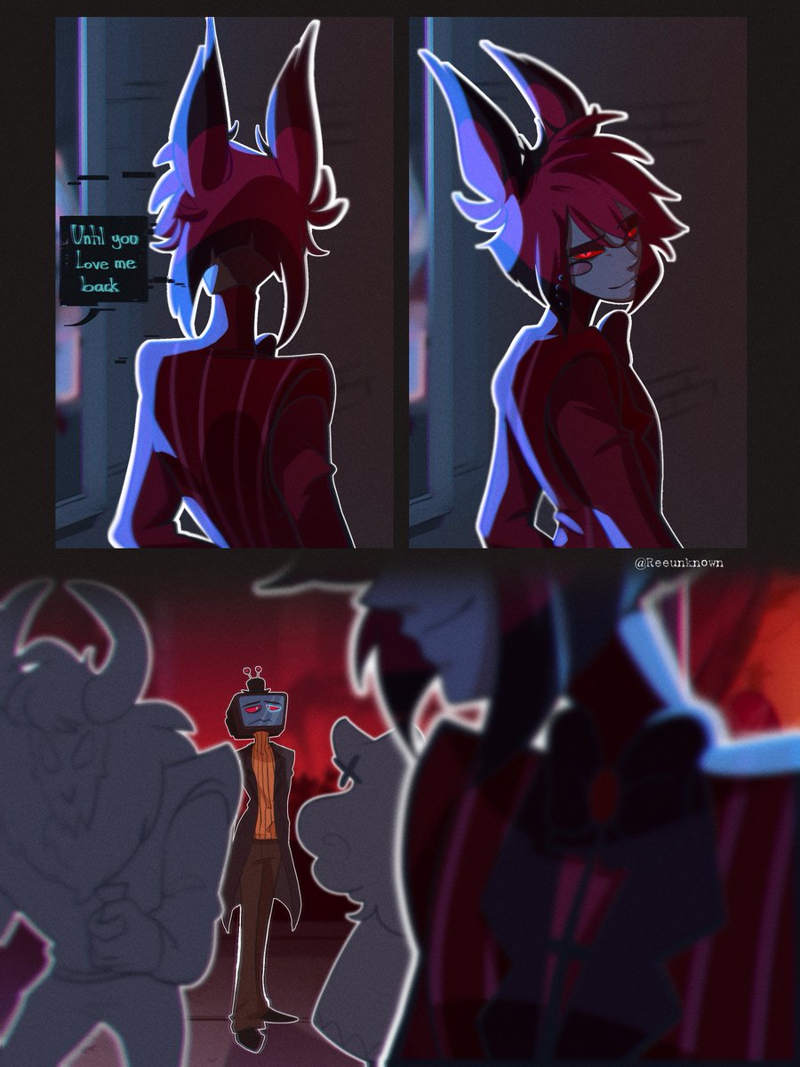 If you ever read lost in the cloud that's the reference. 'The beginning of the end' extra page in the comments. #HazbinHotel #RadioStatic #radiosilence #alastor #vox