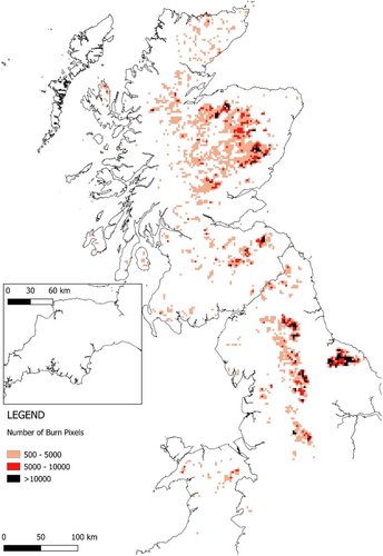 Interesting new paper on prescribed burning in UK: 'Our work provides early evidence that the regulation of burning in England may be having the desired effect of reducing burned area and that the previously sought voluntary agreements were ineffective' …lpublications.onlinelibrary.wiley.com/doi/10.1002/rs…