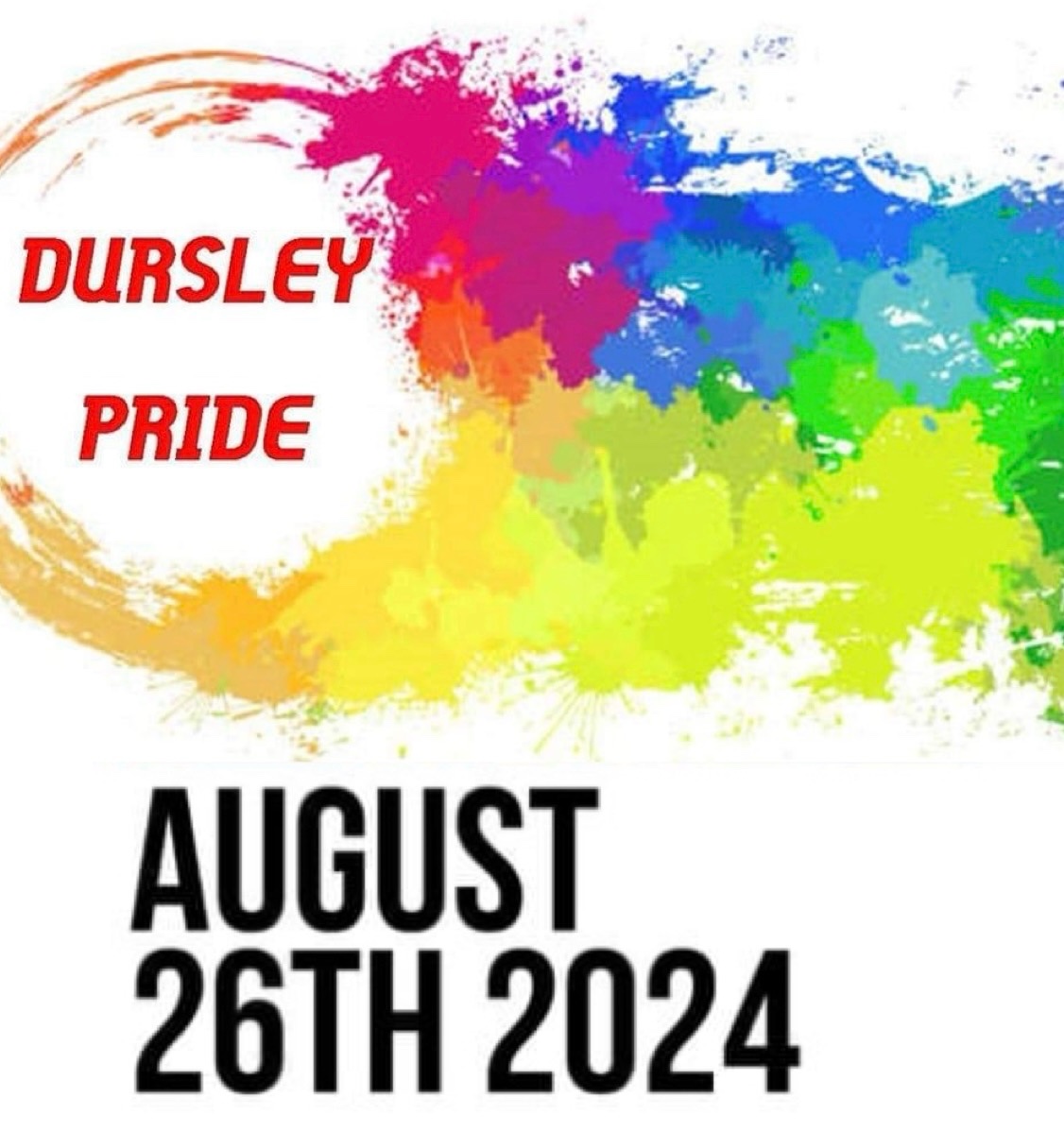 #Gloucestershire get your diary. #DursleyPride - a chance to be proper out out on Bank Holiday Monday August 26th 🌈 Weather forecast: rainbows, glitter, joy.