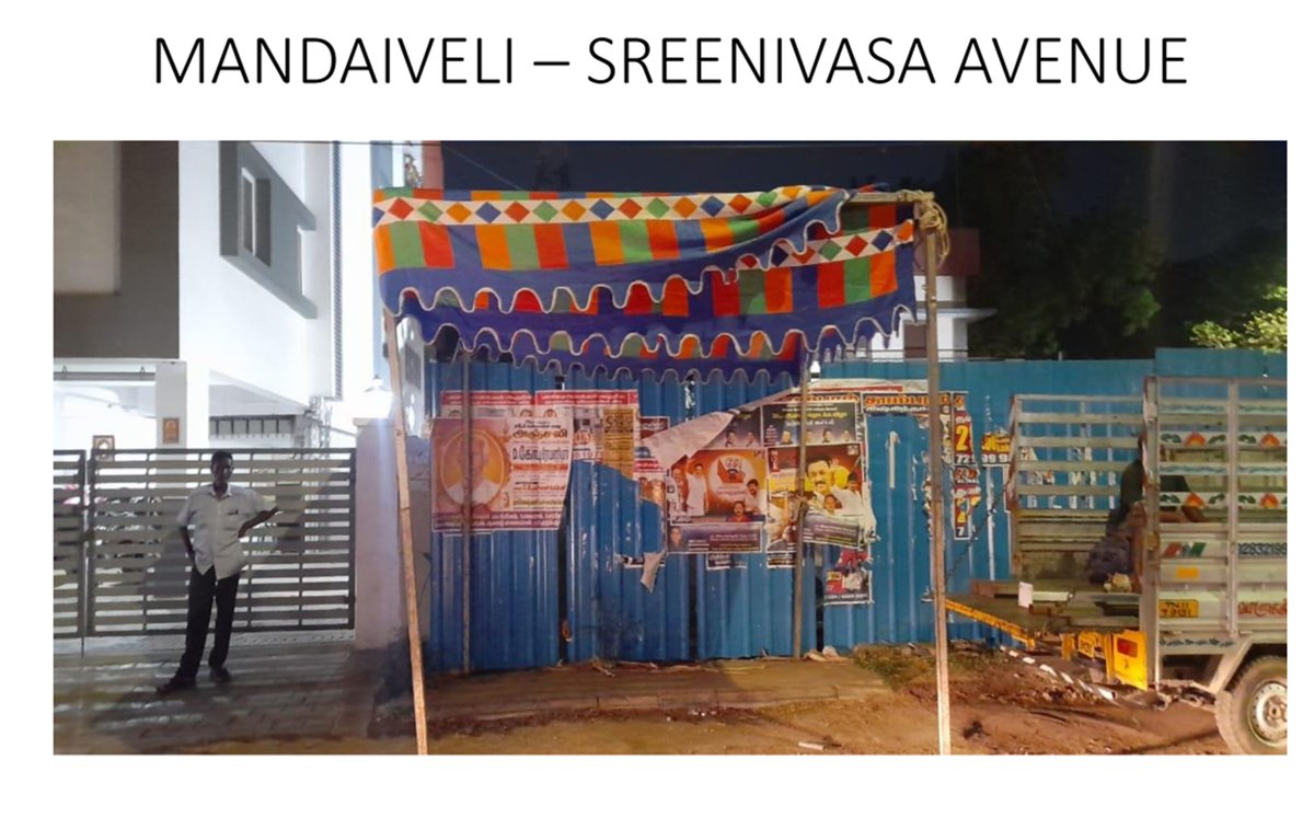 Fabrication of bus shelters in progress and temporary shamianas being setup at several locations.

CMRL is presently implementing Phase 2 Metro Rail construction in Chennai.

CMRL had recently diverted bus routes to facilitate the construction of metro stations. Fabrication of