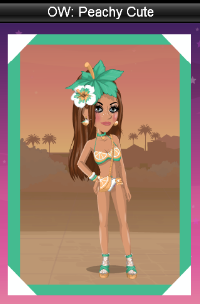 OffWaterfalls's tweet photo. You’ll always have a peach of my heart &amp; be peach-perfect! 🍑💚 Feel free to change the orange color in this week's twin look! 🧡 

— NV: LovingOliviaa
— BV: KyattoX https://t.co/1H9pIFZru8