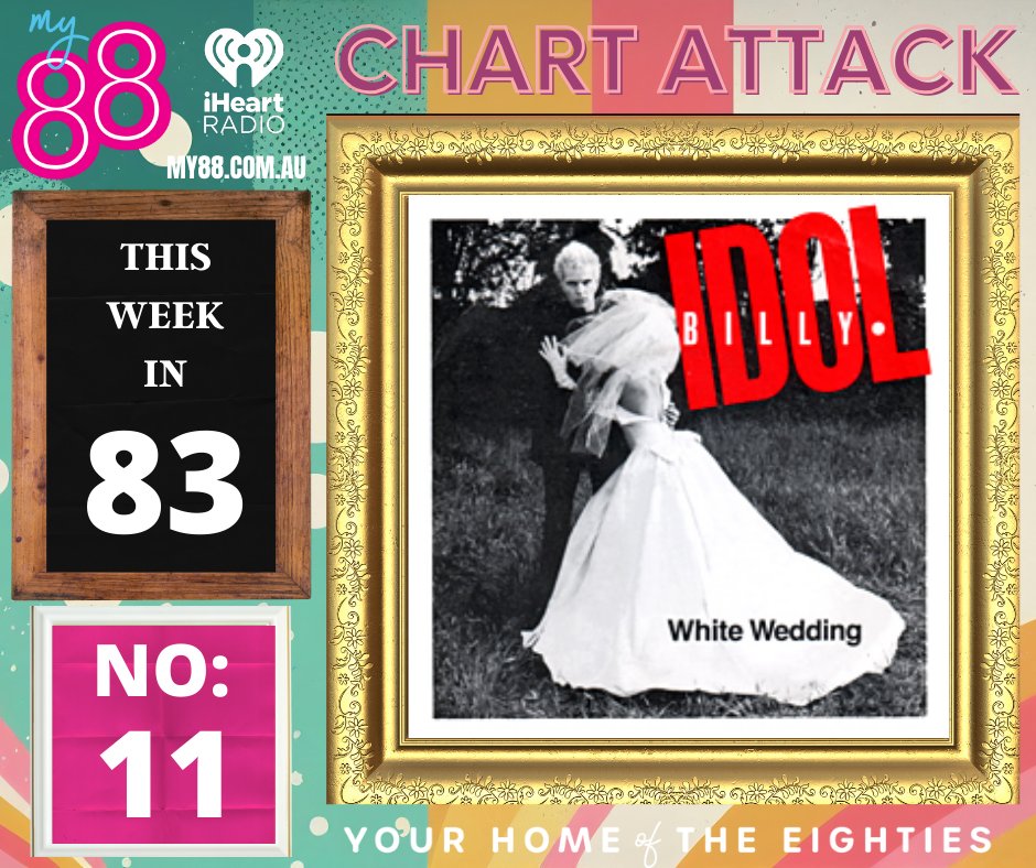 #ChartAttack on @My88_FM: Aussie Top 20 from this week in 1983:
11: White Wedding #BillyIdol 
Classic Billy song, would be up there for being my favourite of his.