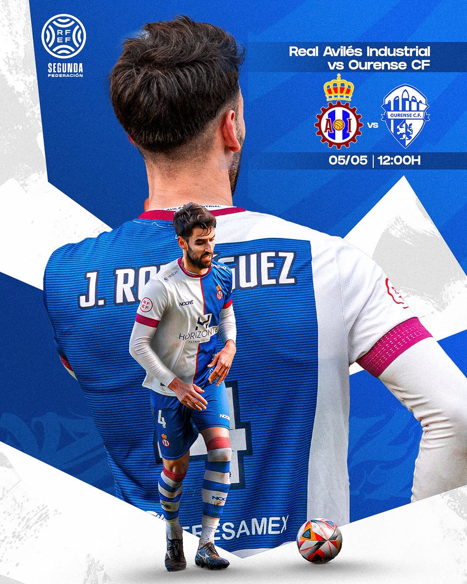 MATCHDAY! 🔵⚪️🔴

⚽ Segunda RFEF 
🆚 Ourense 
🏟️ Román Suárez Puerta 
⏰ 12:00 

A por todas <a href="/RealAvilesInd/">Real Avilés Industrial</a> 👊