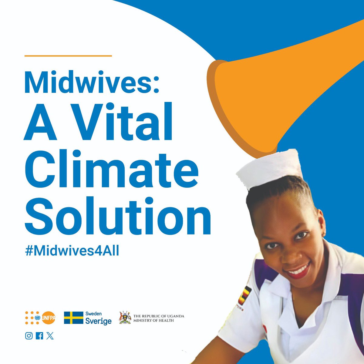 Fun fact: Midwives are instrumental in tackling the unique health risks that women and girls face due to the climate crisis.Their efforts not only reduce pregnancy complications but also safeguard maternal well-being.Happy International Day of the Midwife! #Midwives4all #IDM2024