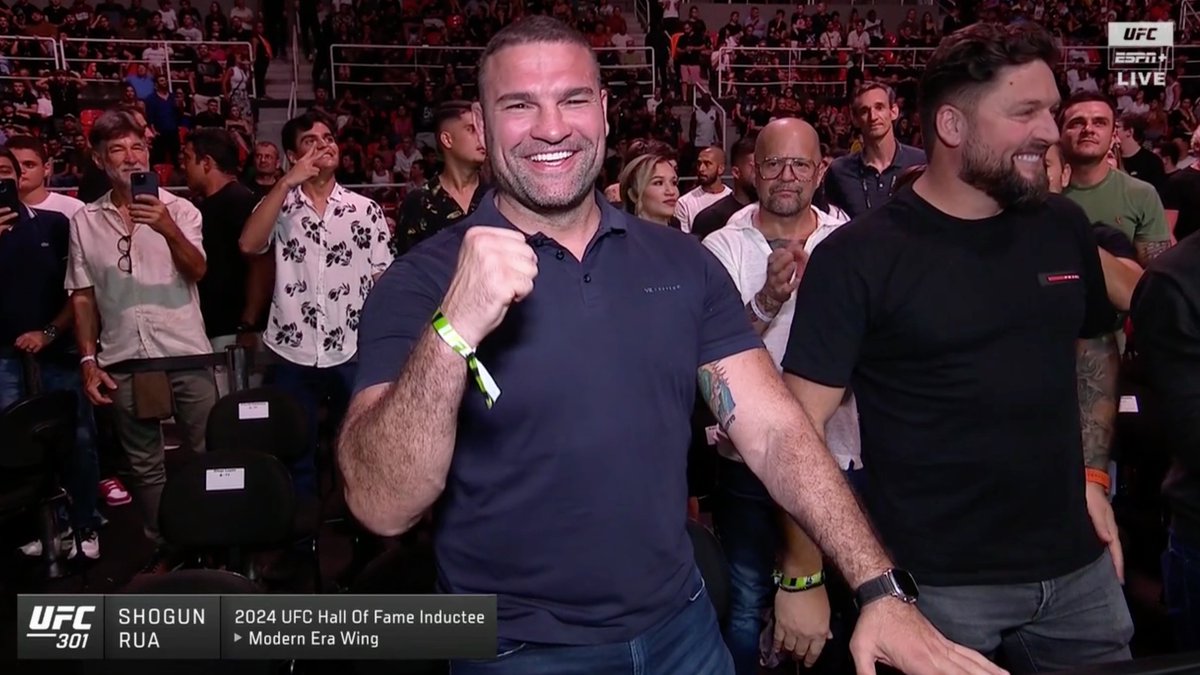 It's great to see these legends get the love & respect they deserve. Congratulations @ShogunRua ❤️ #UFC301