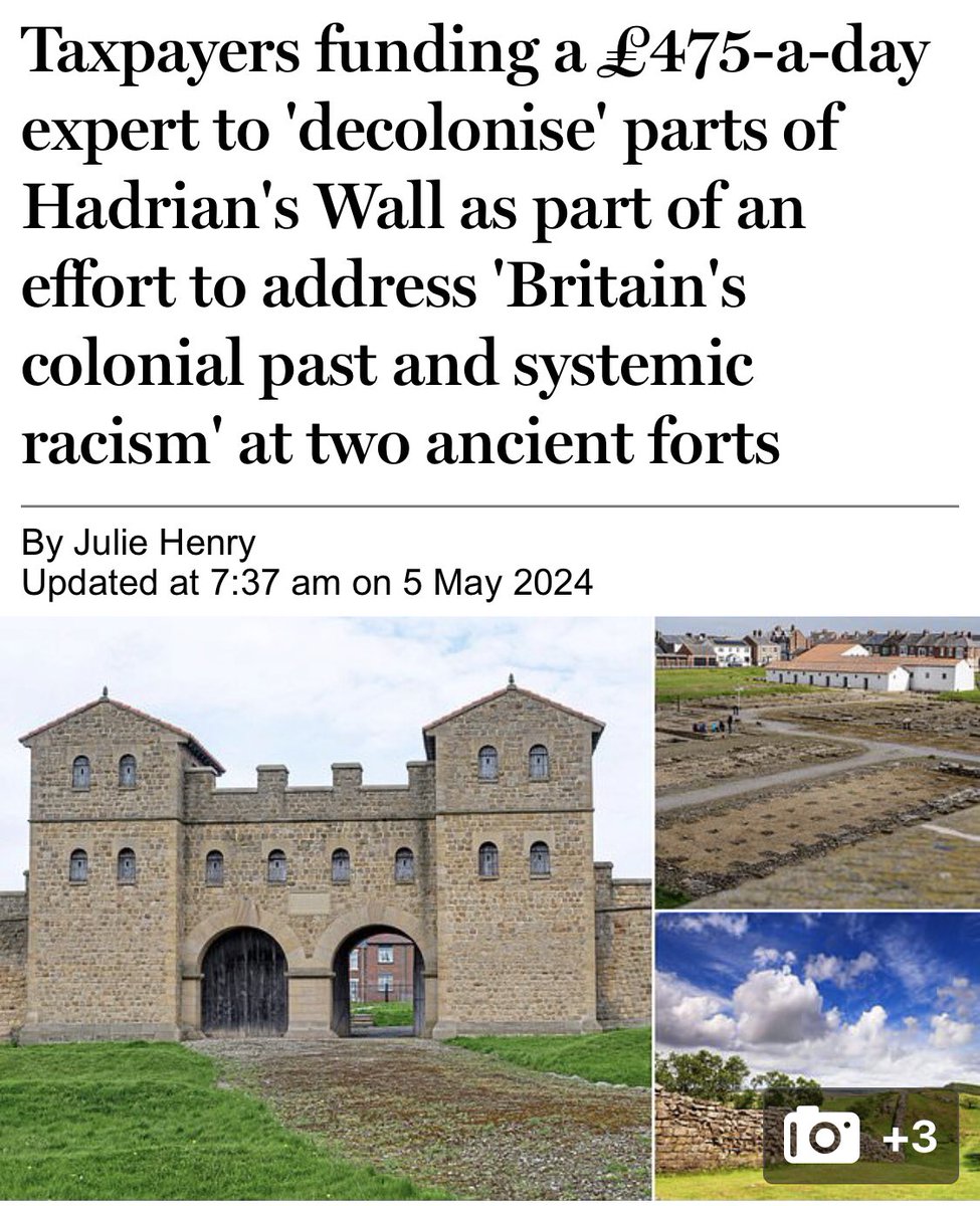 UK TAXPAYER TO FUND £475 ‘EXPERT’ to ‘DECOLONISE’ HADRIANS WALL

The newly created post aims to address 'Britain's colonial past & systemic racism' at 2 ancient forts on the wall – even though they were built by the Romans

Tyne & Wear Archives & Museums is supported by grants…
