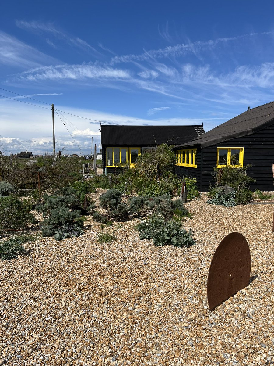 #prospectcottage in #dungeness on the Kent coat on a sunny 🌞spring day