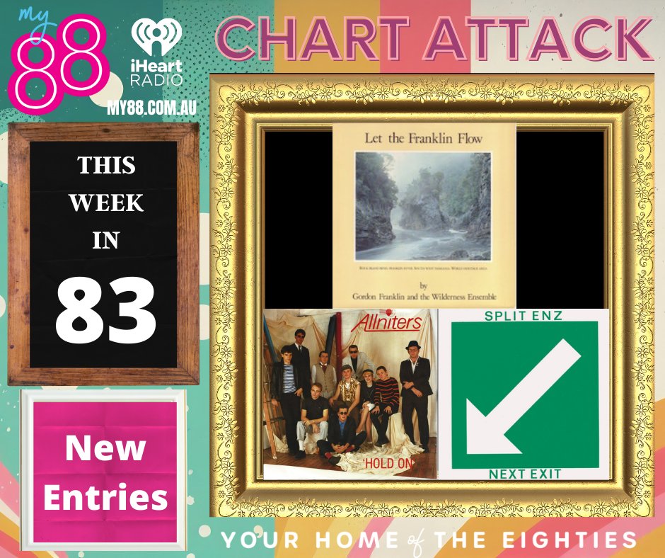 #ChartAttack on @My88_FM: Aussie New Entries from this week in 1983: 47: Next Exit #SplitEnz 45: Hold On #TheAllNiters 24: Let the Franklin Flow #GordonFranklinAndTheWildernessEnsemble Which is your favourite?