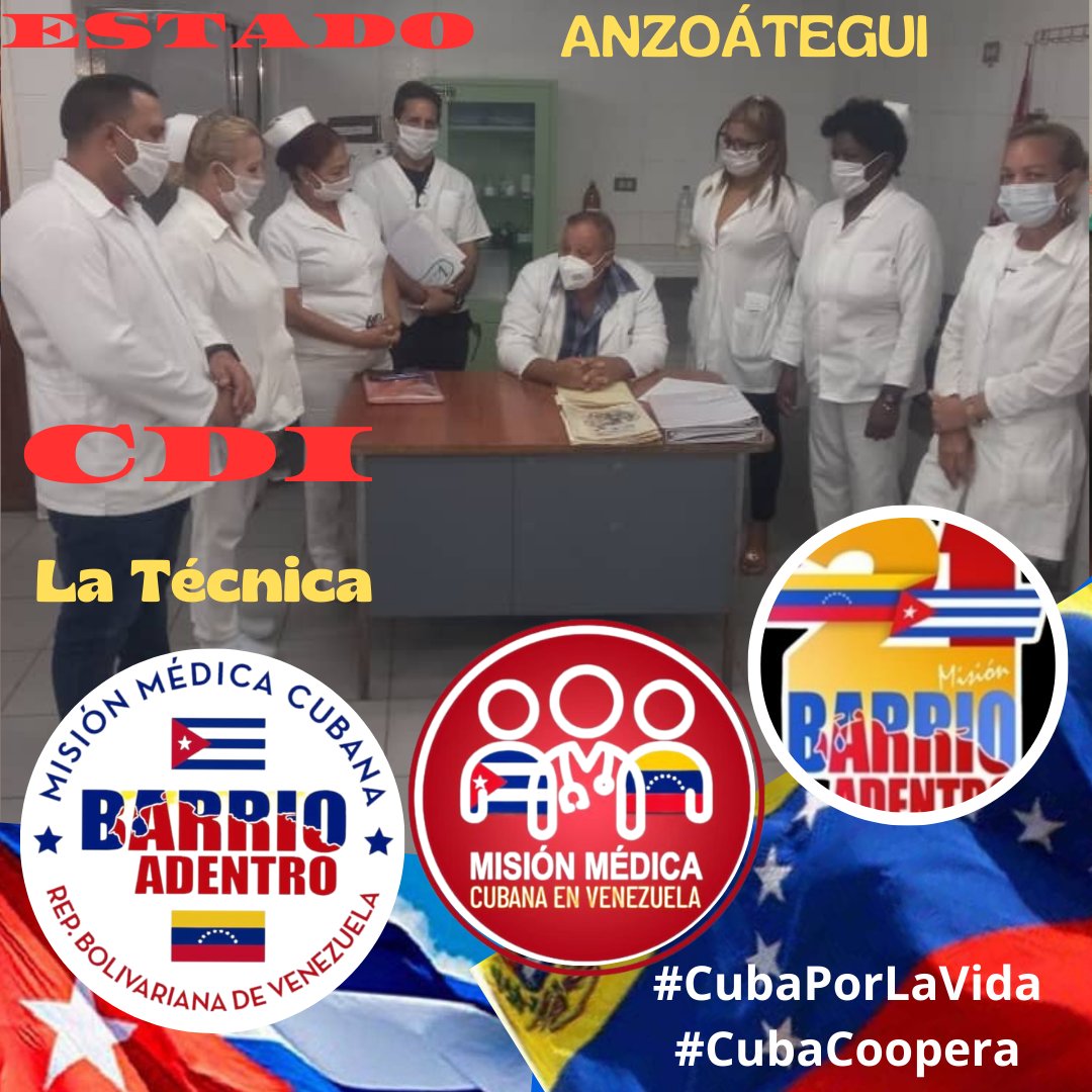 Se realizó un intercambio con el Asesor Estadual de Enfermería y los enfermos del CDI La Técnica, en aras de perfeccionar el trabajo y brindar una atención de calidad al pueblo de #Venezuela. #CubaPorLaVida ⚡⚡ #CubaCooperave @cubacooperaven ⚡️⚡️