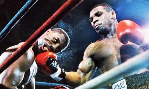 Mike Tyson blasts Marvis Frazier with a brutal uppercut to score a 1st round KO just 30 seconds into their 1986 bout at the Glen Falls Center in New York. The nationally televised win raised Mike's record to 25-0 with 23 knockouts. #Heavyweight #History #Boxing #MikeTyson