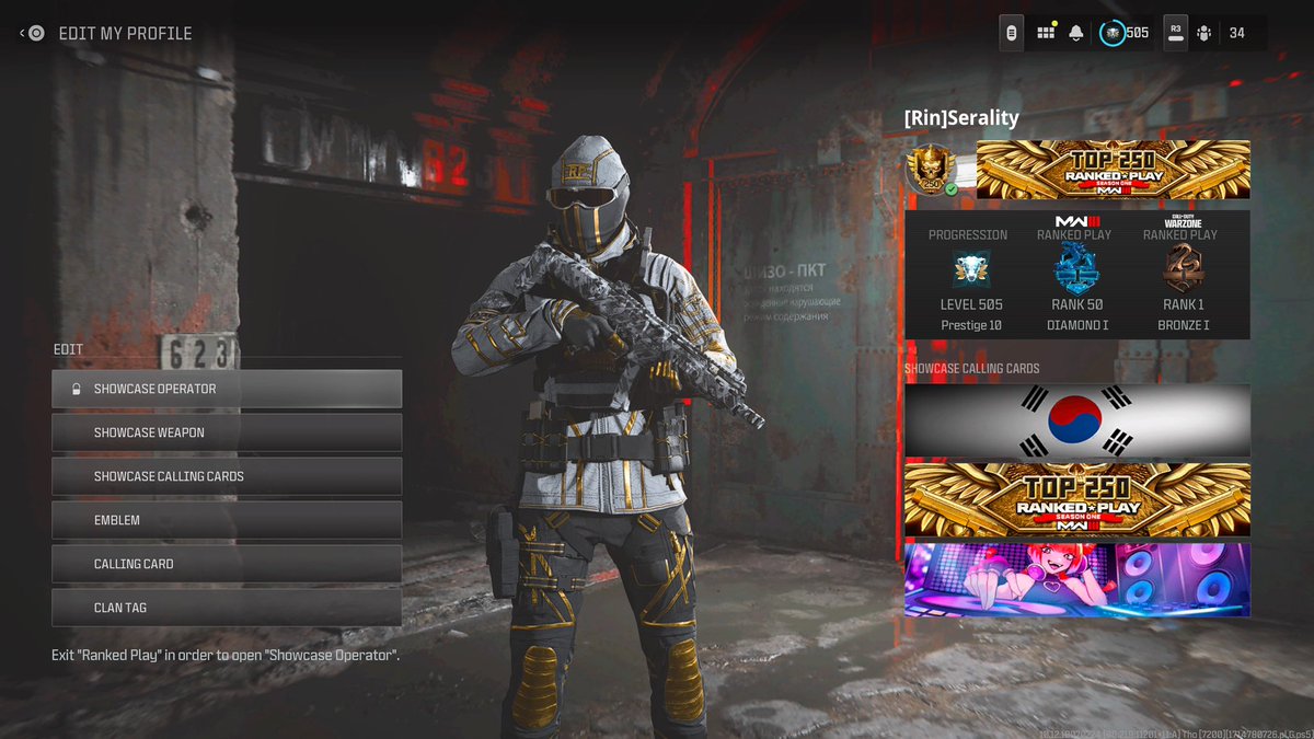 SeraIity's tweet photo. IM SELLING MY MAIN ACCOUNT 👀

TOP 250 1ST SEASON
FULL ACCOUNT ACCESS (ACTIVISION)
2 NAME CHANGE TOKENS
INTERSTELLAR
MULTIPLE BUNDLES
GROOT SKIN ETC

DM ME IF UR INTERESTED👀🌟#MWIII https://t.co/f9sijOhVh4