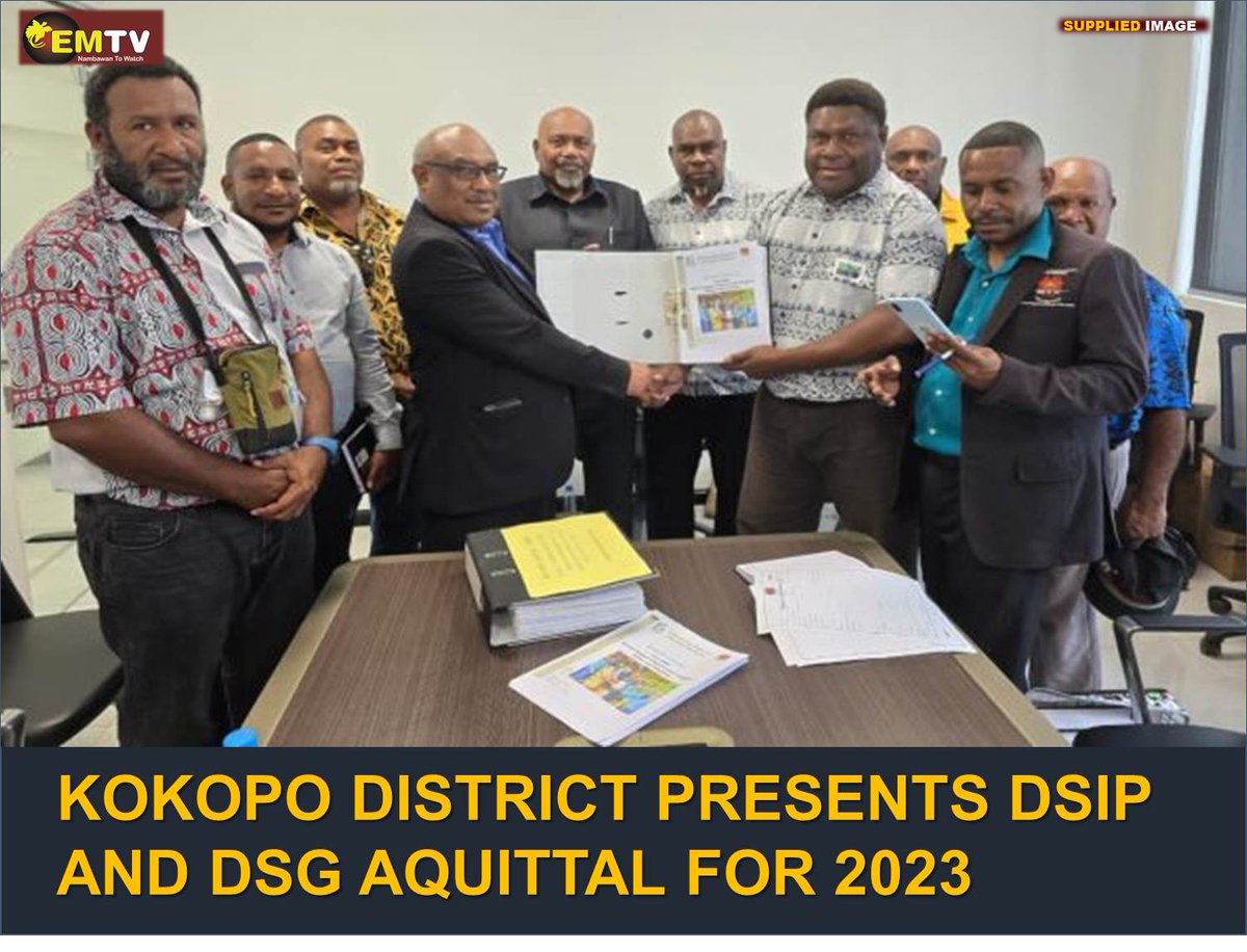The Kokopo District Development Authority (DDA) presented its District Support Improvement Program (DSIP) and District Services Grant (DSG) acquittal for the 2023 financial year recently. Read more on: emtv.com.pg/kokopo-distric… #EMTVOnline #EMTVNews