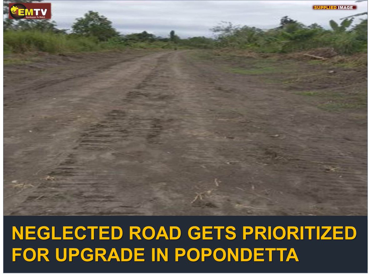 Popondetta Open MP Richard Masere has prioritized the upgrade of a neglected road link in his electorate in the Northern Province. Read more on: emtv.com.pg/neglected-road… #EMTVOnline #EMTVNews