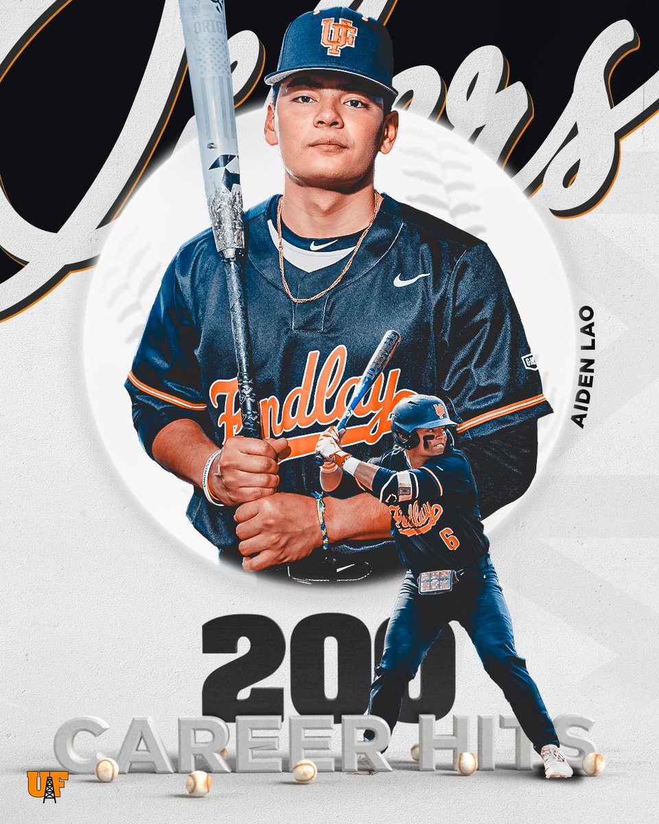 FindlayOilers's tweet photo. Aiden Lao is just the fourth player in program history to reach the 200-hit mark in his career, joining Cam Farrar (212), Brian Sampsel (211), and Rob Talpas (218). https://t.co/dLmJ4PVWRY