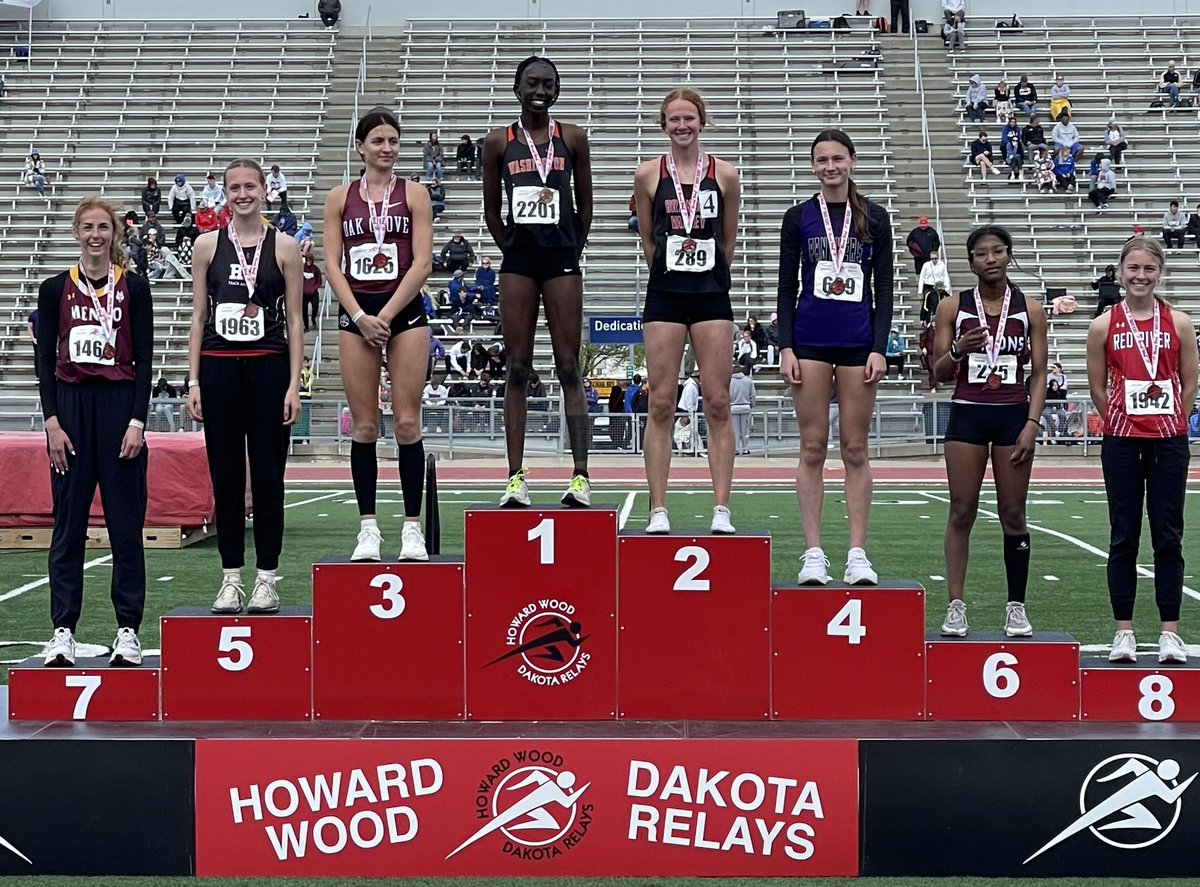 🚨New School Record 🚨 Maddie Pederson sets a new PR today & breaks the BV School Record in the Girls Triple Jump with a jump of 38 feet 10 3/4 inches at the Dakota Relays! That jump places Maddie 2nd in the meet, ranks her #2 in SD, tied for # 7 all time SD, & #1 inBV history!