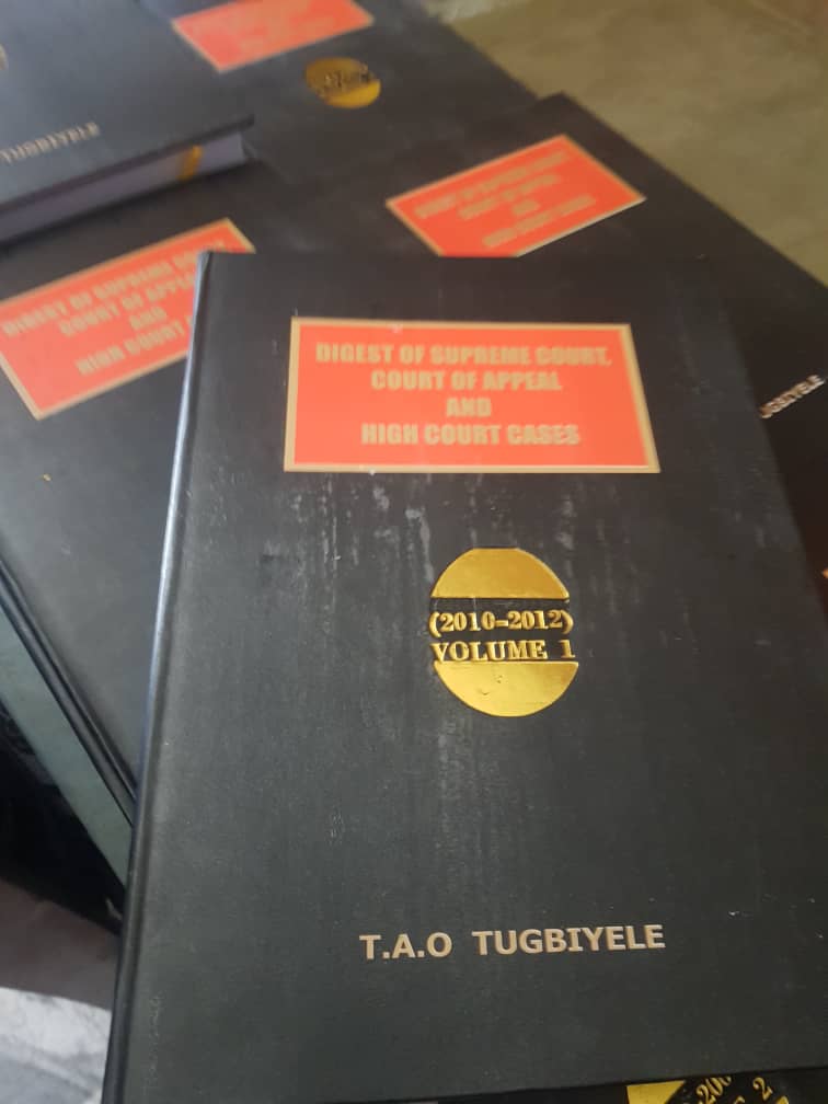 Law books by T.A.O.Tugbiyele visit loiseducresources.com and Call/Wattsapp 08024345820.#Law #Lawbooks