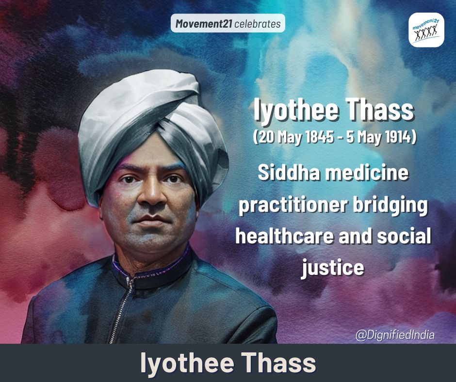 Remembering the fearless anti-caste activist, Pandit C. Iyothee Thass, who dedicated his life to fighting for the rights of marginalized communities.

#IyotheeThass_5May