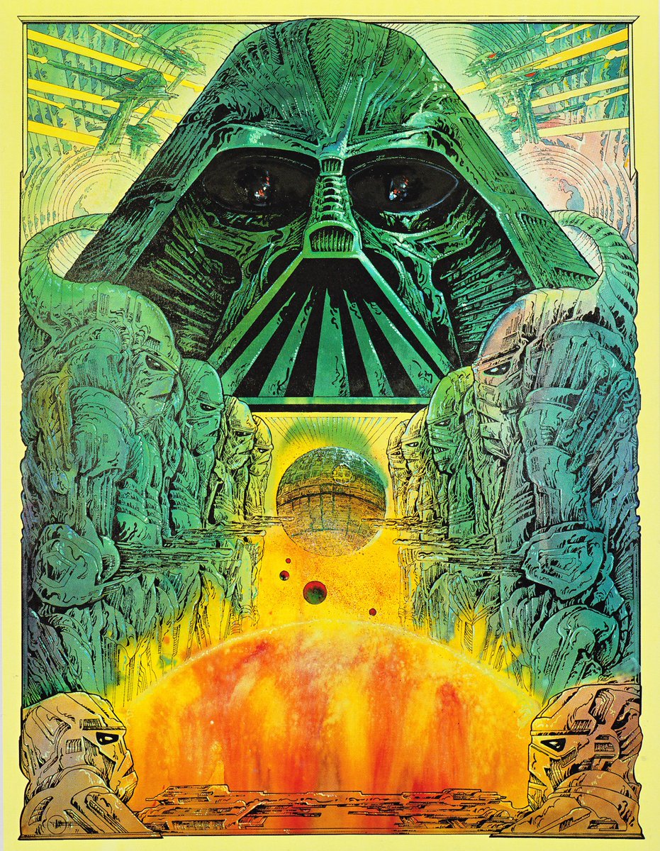 star wars poster by philippe druillet, 1977