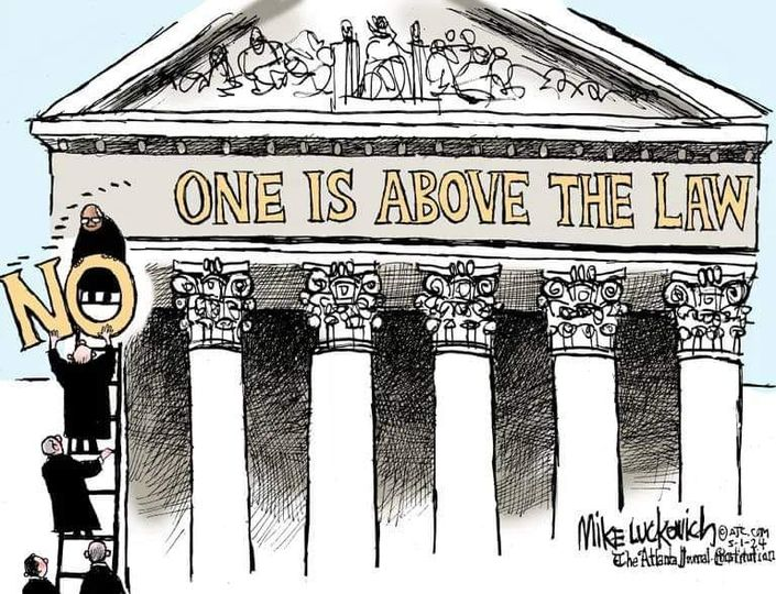 'The Supreme Court isn’t an actual court. It’s six paid operatives pretending to consider arguments while overturning laws for money.' @TheRealHoarse