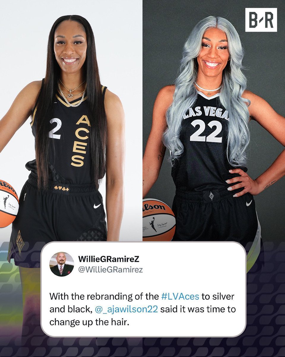 A’ja Wilson changing it up with the Aces rebrand 🤩 (h/t: @WillieGRamirez)