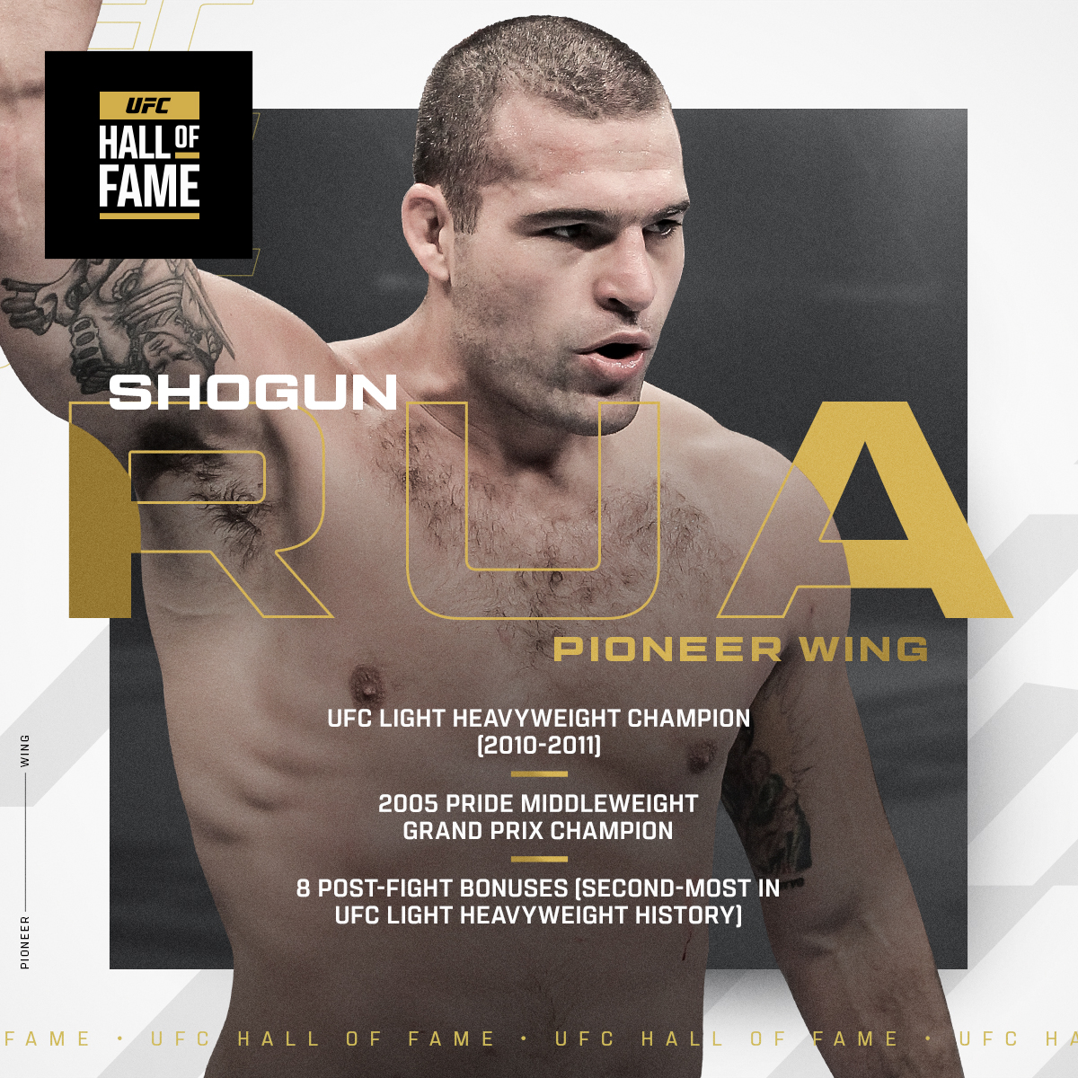 Welcome to the #UFCHOF, @ShogunRua 👏 Mauricio Rua will join the 2024 HOF class!